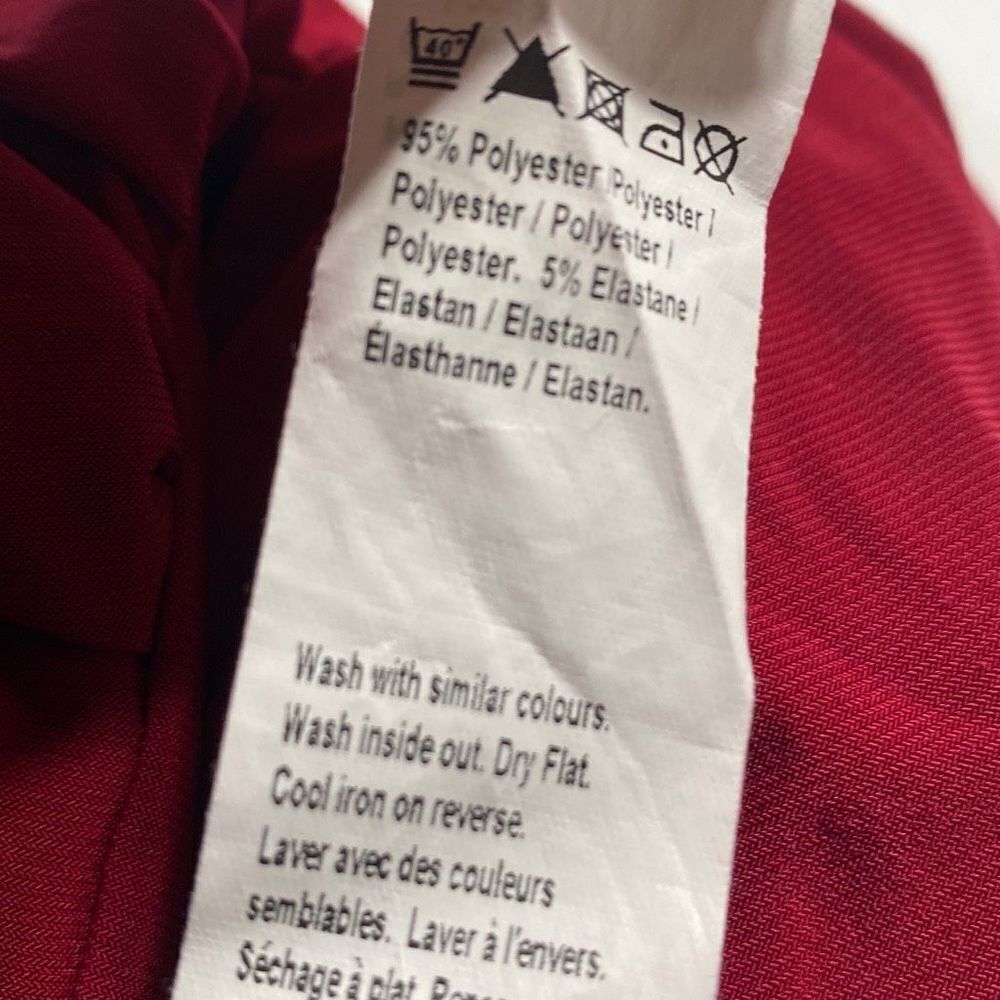 River Island UK Bodycon Wrap Ruched Top Stretchy Red Small - Picture 9 of 10